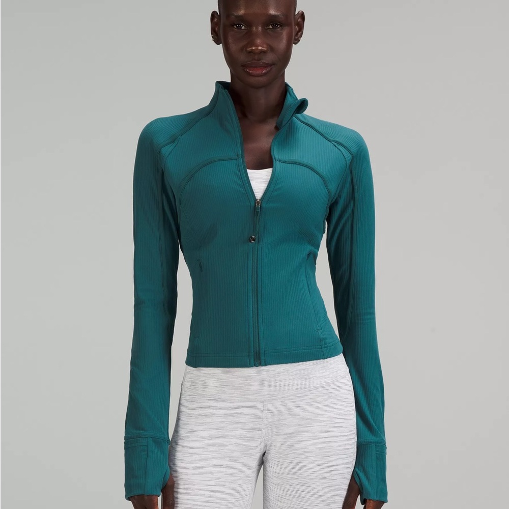 LULULEMON Ribbed Nulu Cropped Define Jacket In Tidewater